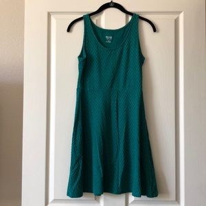 Green skater dress